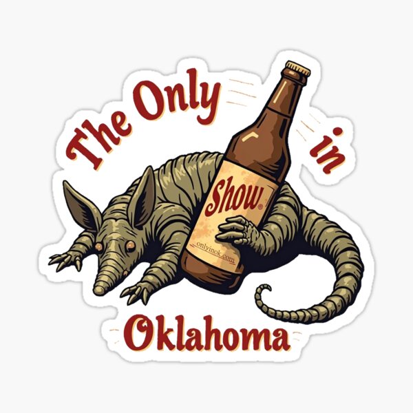 Armadillo Ale for my Okies Sticker