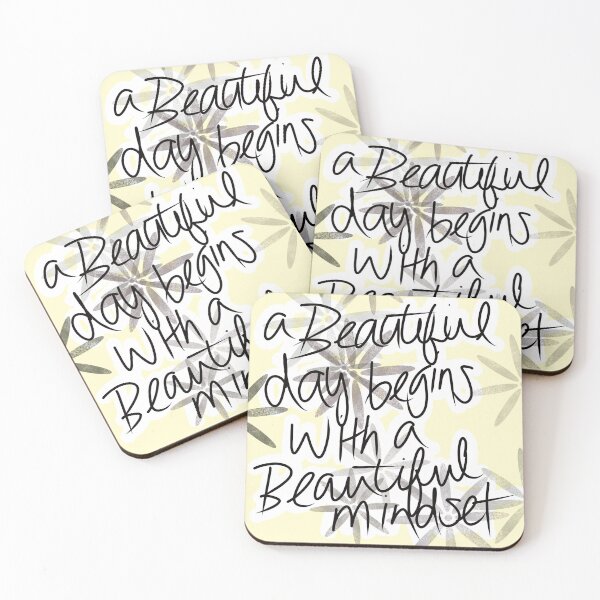 Item preview, A beautiful day begins with a beautiful mindset designed and sold by thePaintedHook.