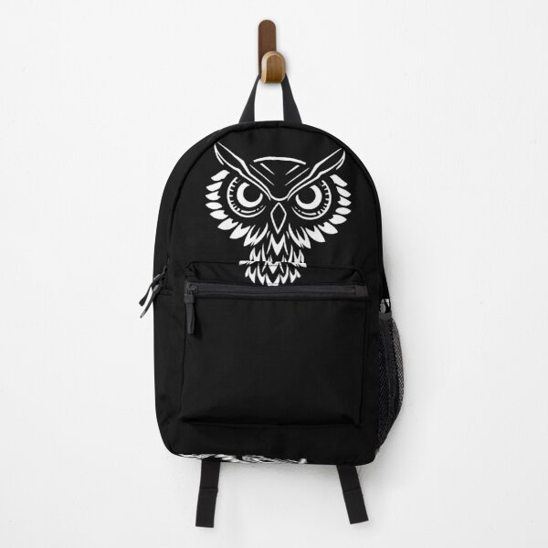 Item preview, Wise Owl Logo Silhouette | Nocturnal Bird Emblem designed and sold by Negative Space Art.