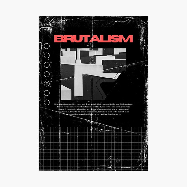 Item preview, Affiche brutaliste designed and sold by Aroteo.