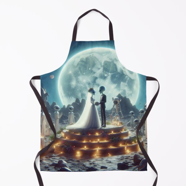 Item preview, Cosmic Love Story: Alien Couple's Moonlit Nuptials designed and sold by choder61.