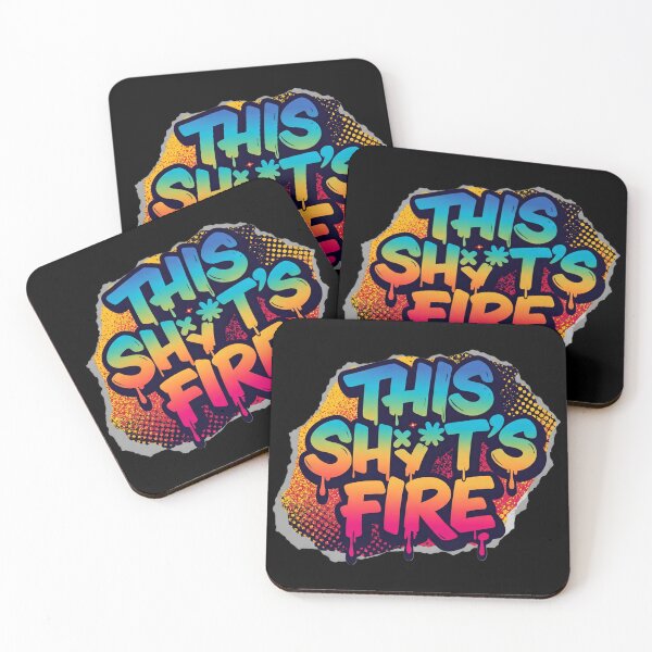 Item preview, "This Sh*t's Fire" Graffiti Bold Street Art designed and sold by BlurBlurDesign.