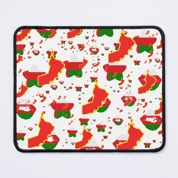 Item preview, Oman Montage With Country Shape Stars And Flag Overlays | Oman Montage avec superposition de drapeaux et d'étoiles|Oman Montage mit Country Shape Stars und Flaggen Overlays designed and sold by TheIconSmith.