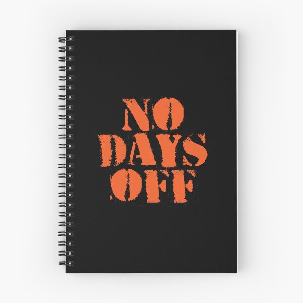 Item preview, Powerful Gym Quote | No Days Off designed and sold by typoinspired.