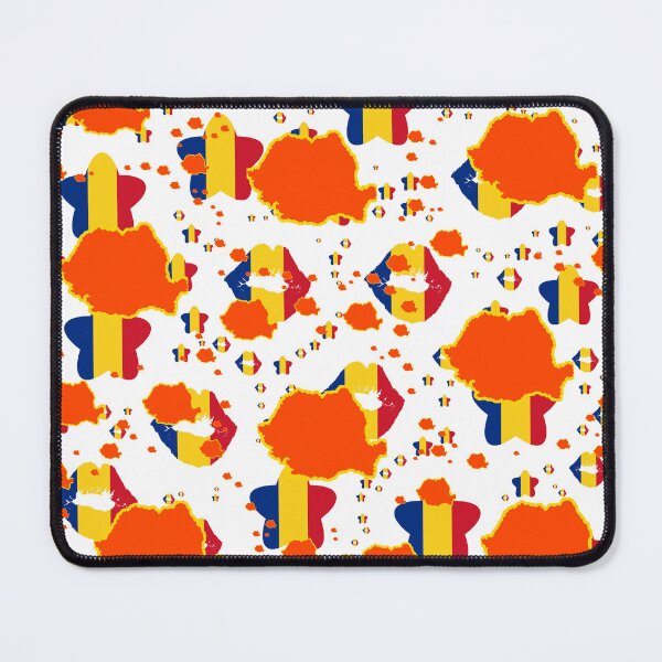 Item preview, Romania Montage With Country Shape Stars And Flag Overlays | Roumanie Montage avec des superpositions de pays, d'étoiles et de drapeaux | Rumänien Montage mit Country Shape Stars und Flaggen Overlays designed and sold by TheIconSmith.