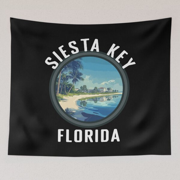 Item preview, Siesta Key - Florida (with White Lettering) designed and sold by VelvetRoom.