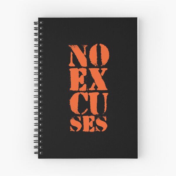 Item preview, Motivational Gym Quote | NO Excuses designed and sold by typoinspired.