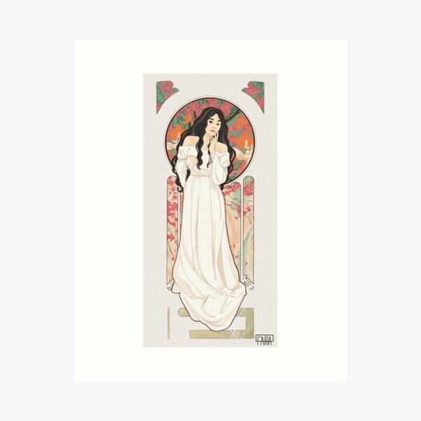 Aperçu de l'œuvre (G)I-DLE | I-DLE style Shuhua + Alphonse Mucha  créée et vendue par Faitta.