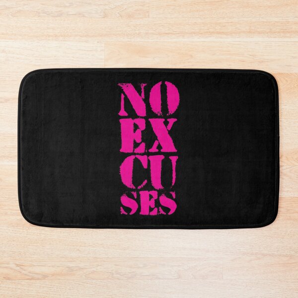 Item preview, Motivational Gym Quote | NO Excuses designed and sold by typoinspired.