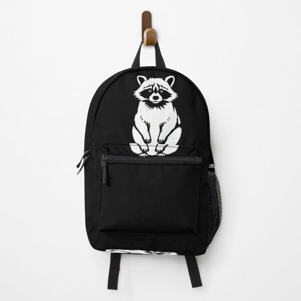 Item preview,  Curious Raccoon Full Body Silhouette | Masked Woodland Critter designed and sold by Negative Space Art.