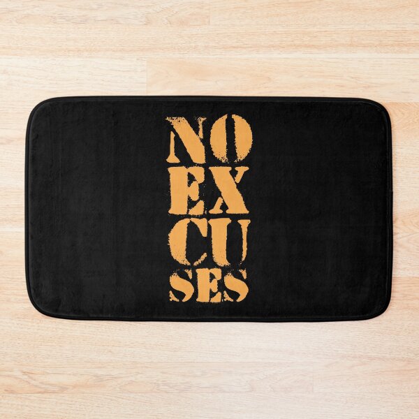 Item preview, Motivational Gym Quote | NO Excuses designed and sold by typoinspired.