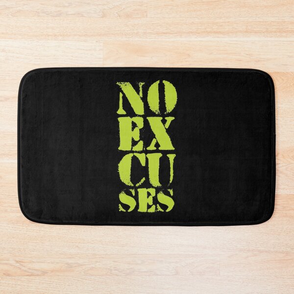 Item preview, Motivational Gym Quote | NO Excuses designed and sold by typoinspired.