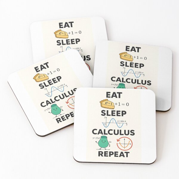 Item preview, Eat Sleep Calculus Repeat – Funny Math Nerd Design designed and sold by JuliJoy.