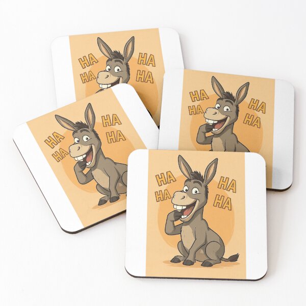 Item preview, Funny Laughing Donkey Cartoon – Humorous Animal Design designed and sold by JuliJoy.