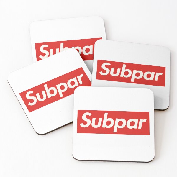 Item preview, Subpar Red White Spoof Logo designed and sold by Aryabek.
