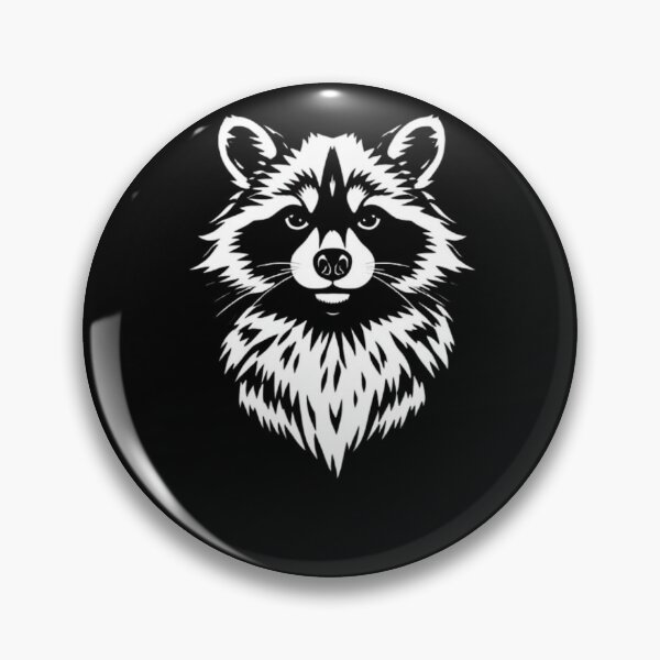 Item preview, Raccoon Face Outline | Masked Wildlife Line Art designed and sold by Negative Space Art.