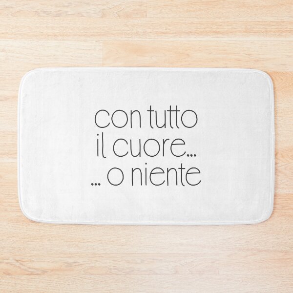 Item preview, Con Tutto Il Cuore... O Niente Quote designed and sold by rebelstitch.