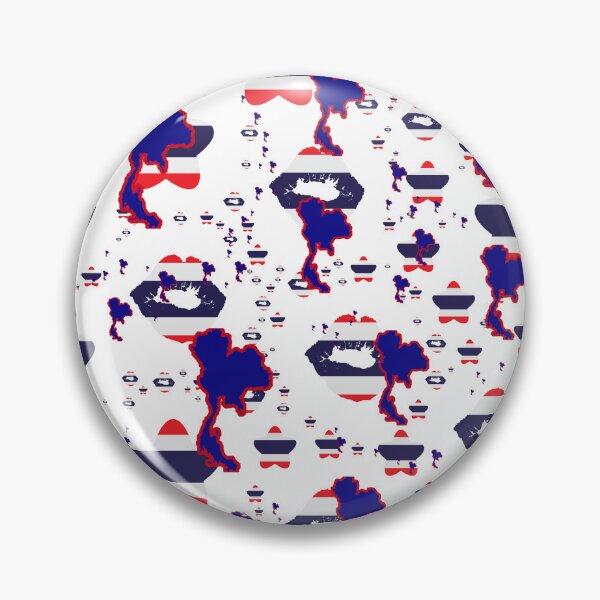 Item preview, Thailand Montage With Country Shape Stars And Flag Overlays | Thaïlande Montage avec superposition d'étoiles et de drapeaux de pays | Thailand-Montage mit Sternen und Flaggen-Overlays in Länderform designed and sold by TheIconSmith.