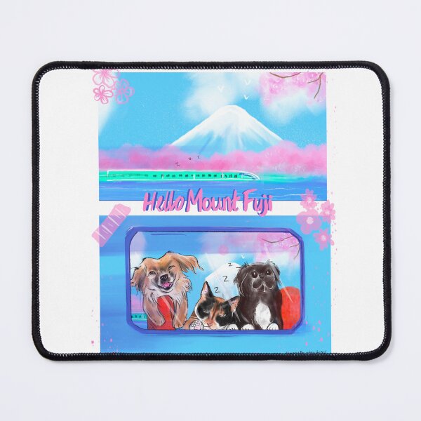 Item preview, Train ride through Mount Fuji  designed and sold by HappyPawtraits.