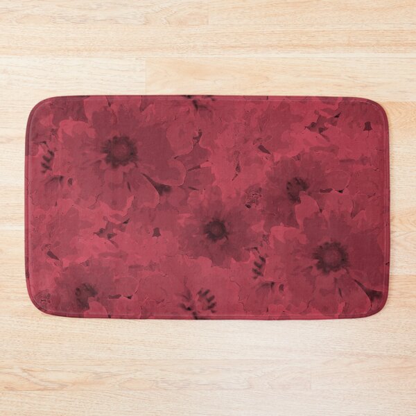 Item preview, Flower Ocean Halfdrop Monochrome Rose da475b designed and sold by Art in My Loft.