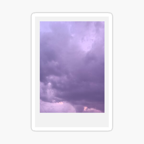 Item preview, Purple Stormy Clouds Polaroid designed and sold by NEBULAR SKY.