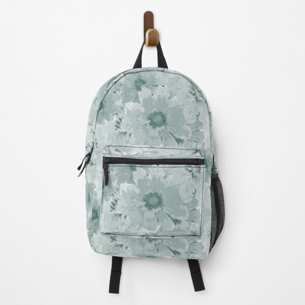 Item preview, Flower Ocean Halfdrop Monochrome Pastel Green 00382e designed and sold by Art in My Loft.