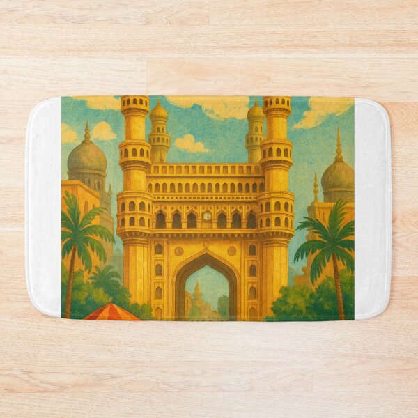Item preview, Charminar Hyderabad Market Street designed and sold by Aryabek.
