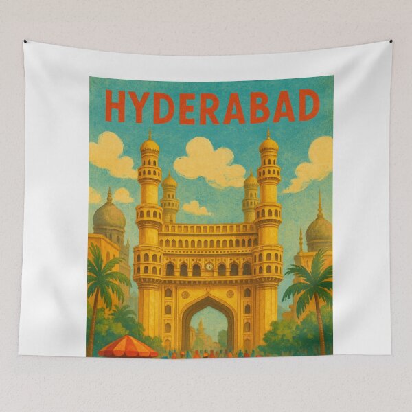 Item preview, Charminar Hyderabad Market Street designed and sold by Aryabek.