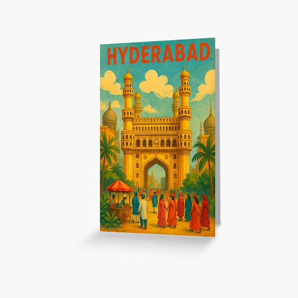 Item preview, Charminar Hyderabad Market Street designed and sold by Aryabek.