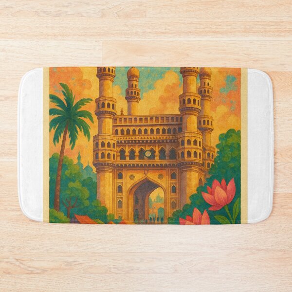Item preview, Charminar Hyderabad Heritage Scene India designed and sold by Aryabek.