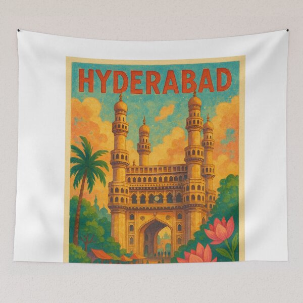 Item preview, Charminar Hyderabad Heritage Scene India designed and sold by Aryabek.