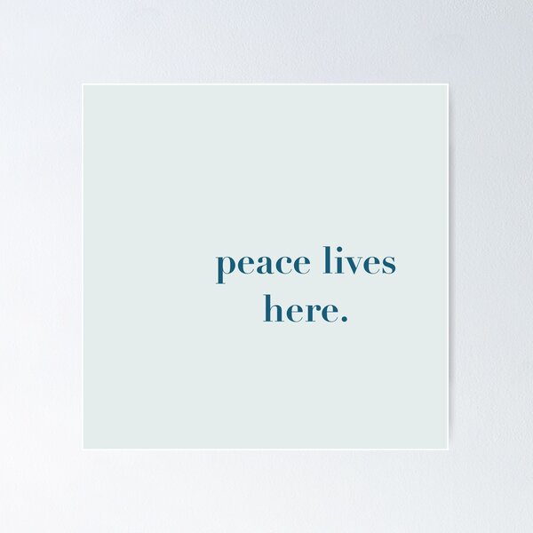 Item preview, Peace Lives Here designed and sold by Nadine_Prints.