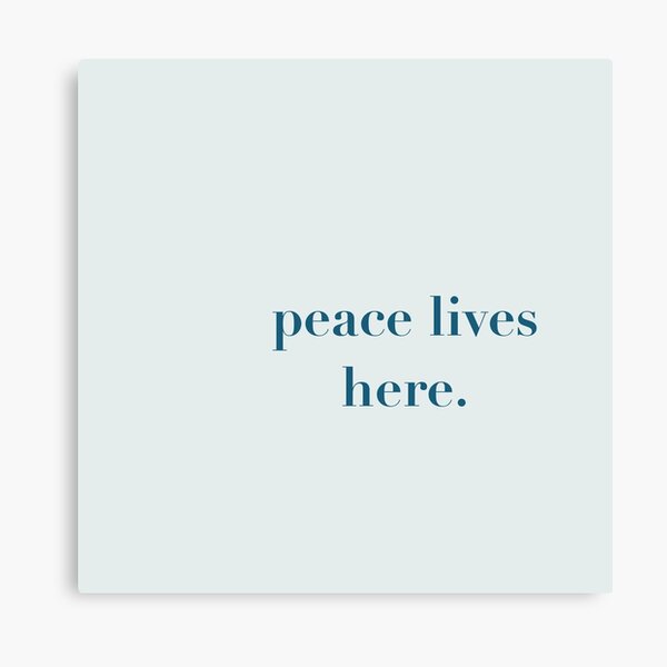 Item preview, Peace Lives Here designed and sold by Nadine_Prints.