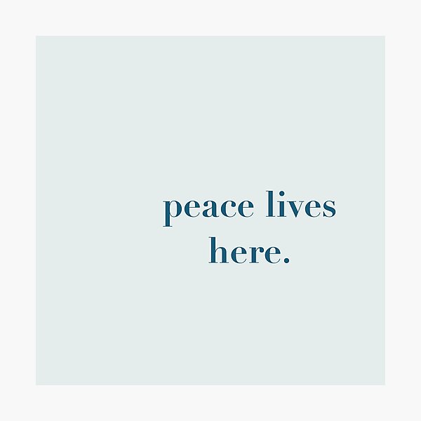 Item preview, Peace Lives Here designed and sold by Nadine_Prints.