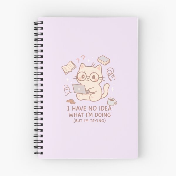 Item preview, I Have No Idea What I’m Doing But I’m Trying – Funny Relatable Anxiety Sticker for Students and Creatives designed and sold by Designeerguy.
