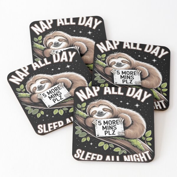 Item preview, 5 More Mins Funny Sloth Sleep Napping Cute designed and sold by MAKOPOKOShop.