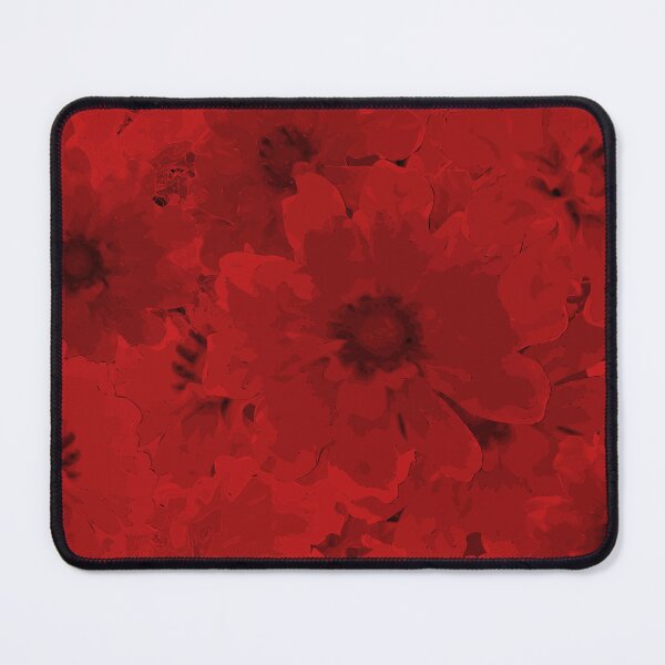 Item preview, Flower Ocean Halfdrop Monochrome Red d81718 designed and sold by Art in My Loft.