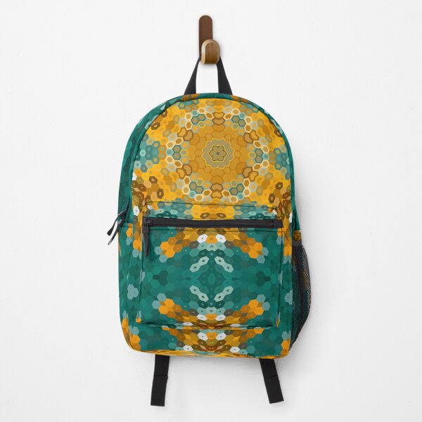 Item preview, Hex Mandala Blue and Yellow designed and sold by WormholeOrbital.