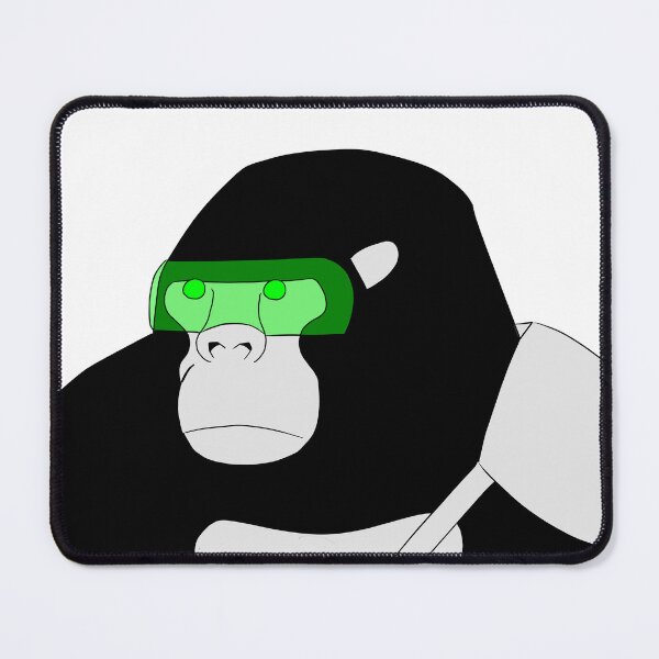 Item preview, Futuristic Gorilla Minimalistic Art designed and sold by RedEyeWolf.