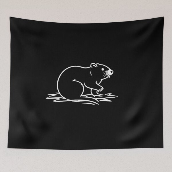 Item preview, Tribal Beaver Silhouette | Indigenous Art Style Wildlife designed and sold by Negative Space Art.