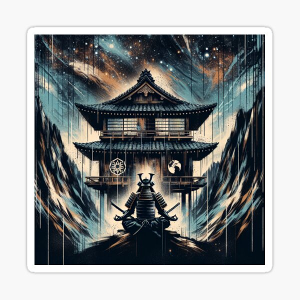Item preview, Samurai Rain Meditation designed and sold by JOSIALOGAN.