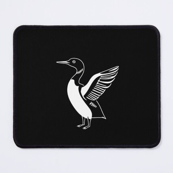 Item preview, Flying Loon Silhouette | Northern Lake Bird Icon designed and sold by Negative Space Art.