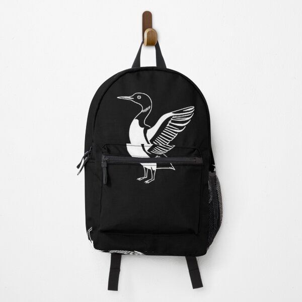 Item preview, Flying Loon Silhouette | Northern Lake Bird Icon designed and sold by Negative Space Art.