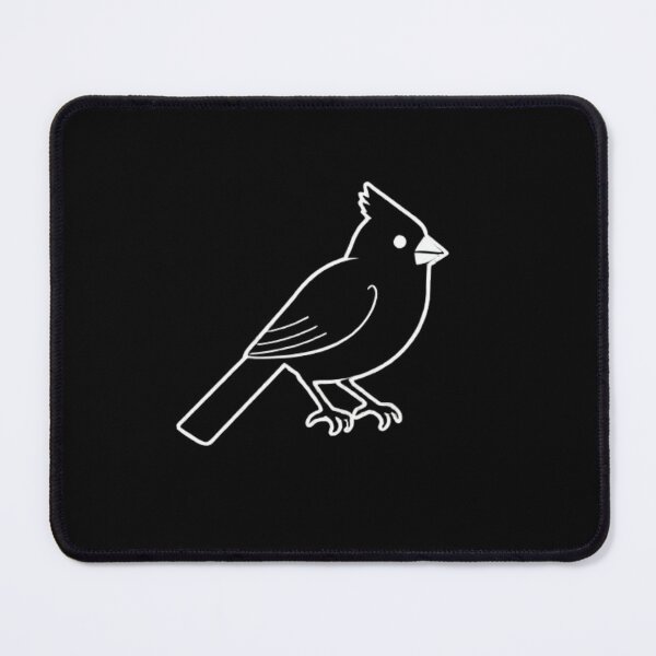 Item preview, Striking Cardinal Bird Silhouette | Crested Songbird Icon designed and sold by Negative Space Art.