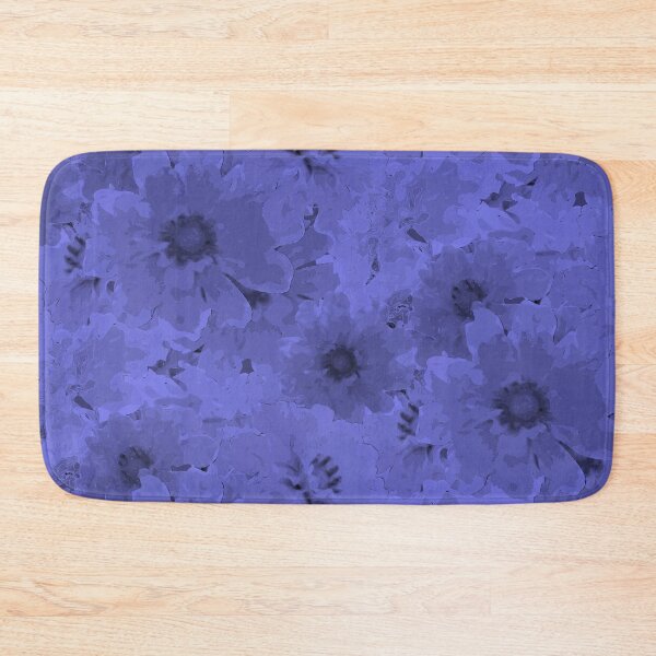 Item preview, Flower Ocean Halfdrop Monochrome Violet 8081ff designed and sold by Art in My Loft.