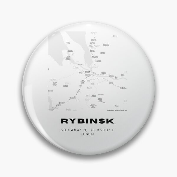 Artikelvorschau, Stadtplan von Rybinsk – Minimalistisches Wolga-Poster entworfen und verkauft von RM-Journey.