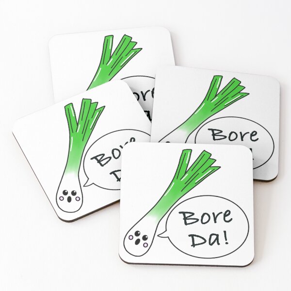 Item preview, Llewelyn the Welsh Leek saying ”Bore Da” designed and sold by Studio Lisa Jayne.