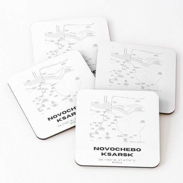 Item preview, Novocheboksarsk City Map – Clean Modern Russia Print designed and sold by RM-Journey.