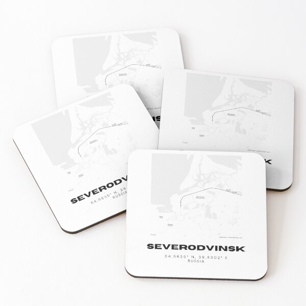 Item preview, Severodvinsk Russia Map – Arctic Minimalist City Print designed and sold by RM-Journey.