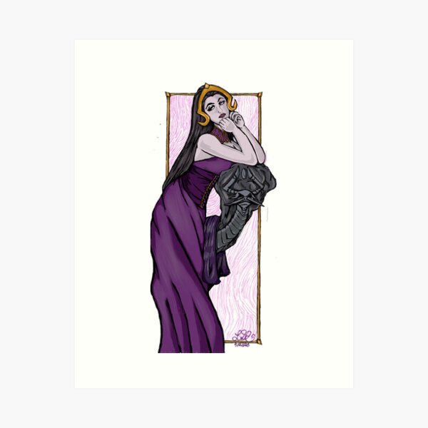 Aperçu de l'œuvre Liliana Vess via Alphonse Mucha créée et vendue par lsengler.